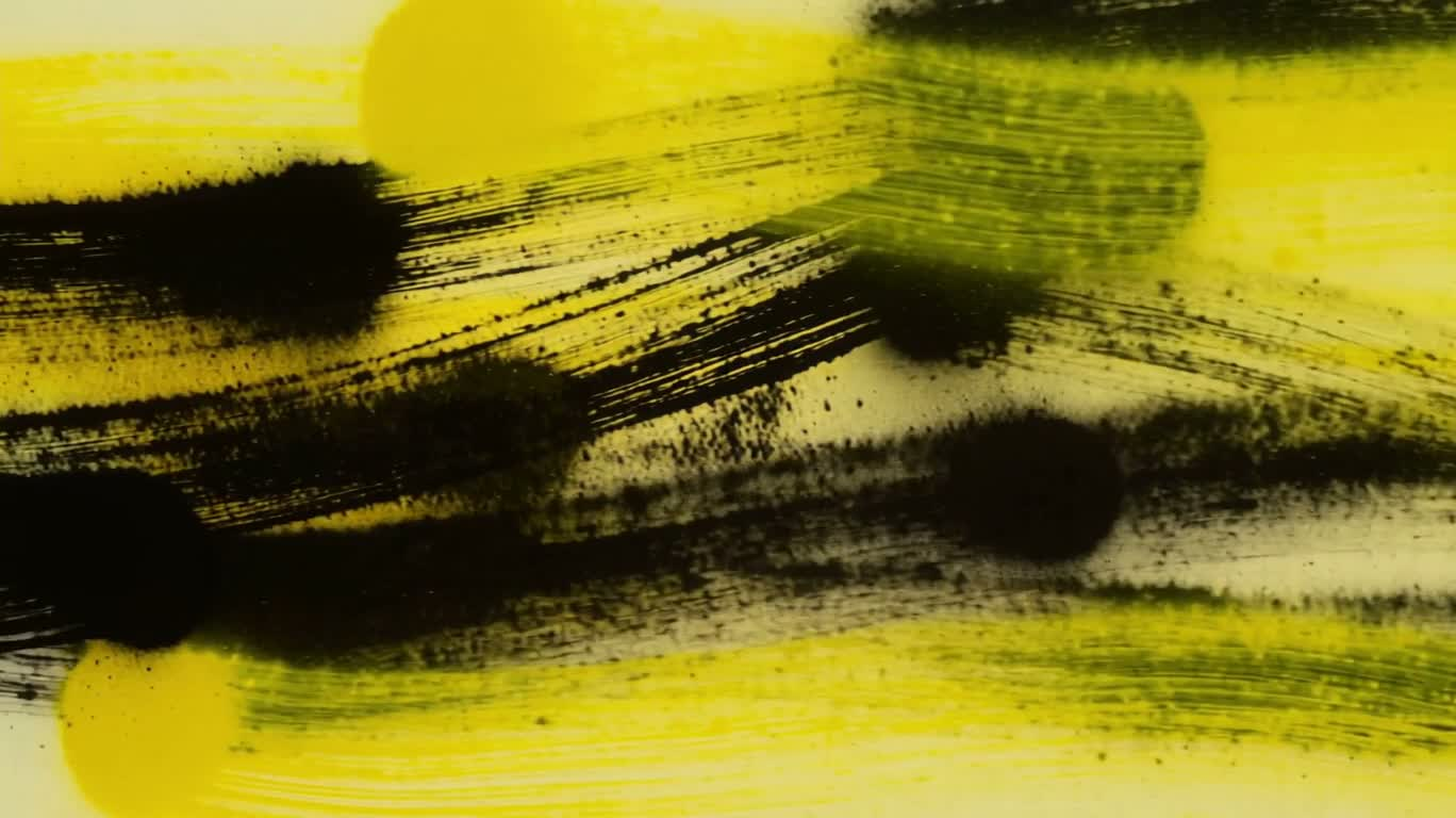 黄黑横线抽象喷绘景观 — AI video creation