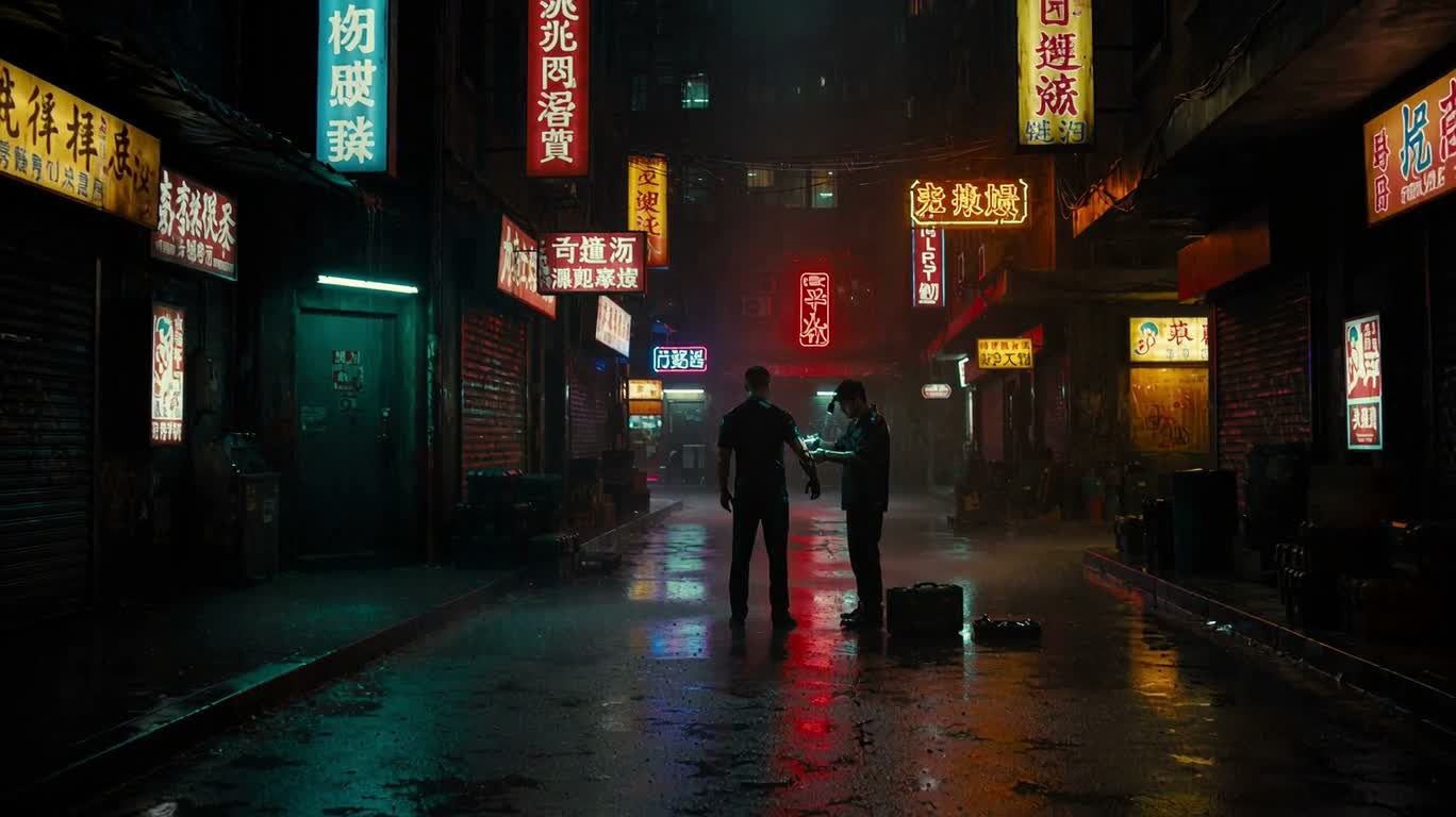Mechanical Repair in a Neon Rain Alley