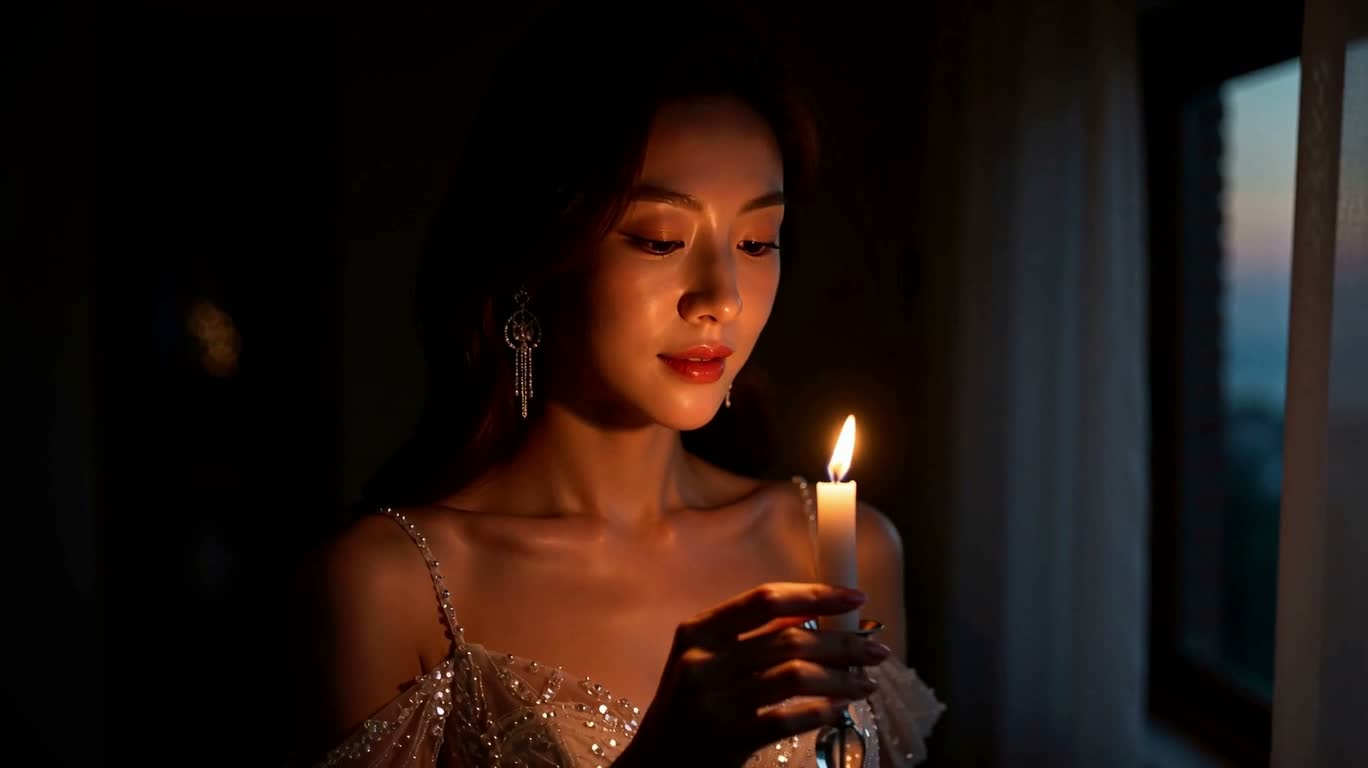 바다에 비친 촛불의 사랑