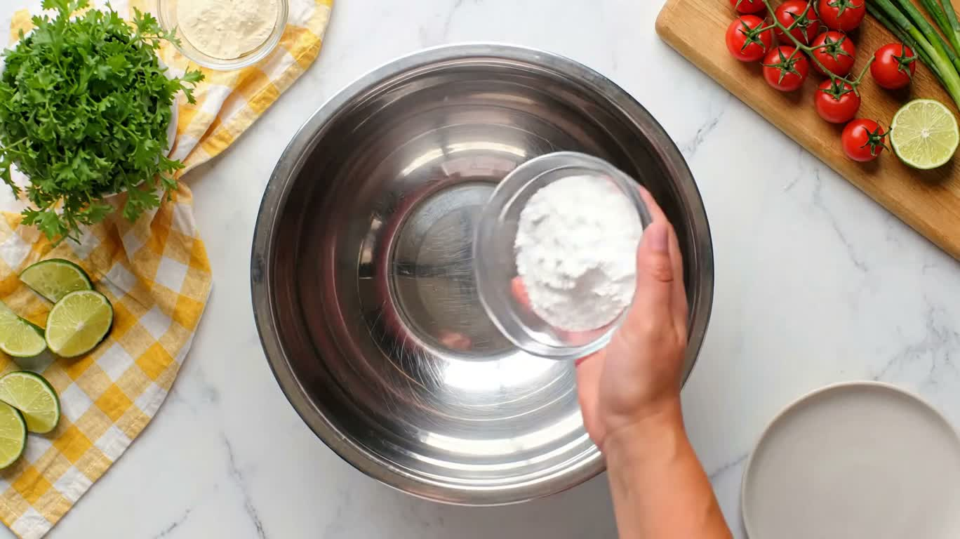 Upbeat Overhead Cooking Short Film — AI video creation