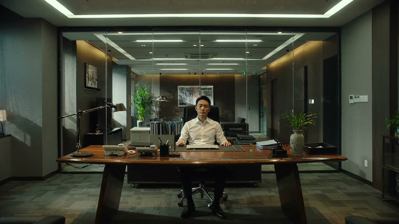办公室中的开场时刻 — AI video creation