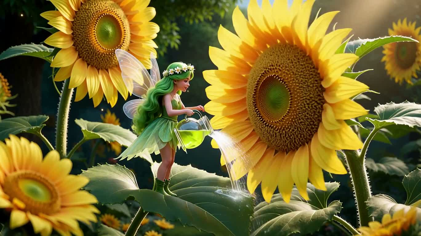 L'aventure fantastique de la fée des fleurs au jardin