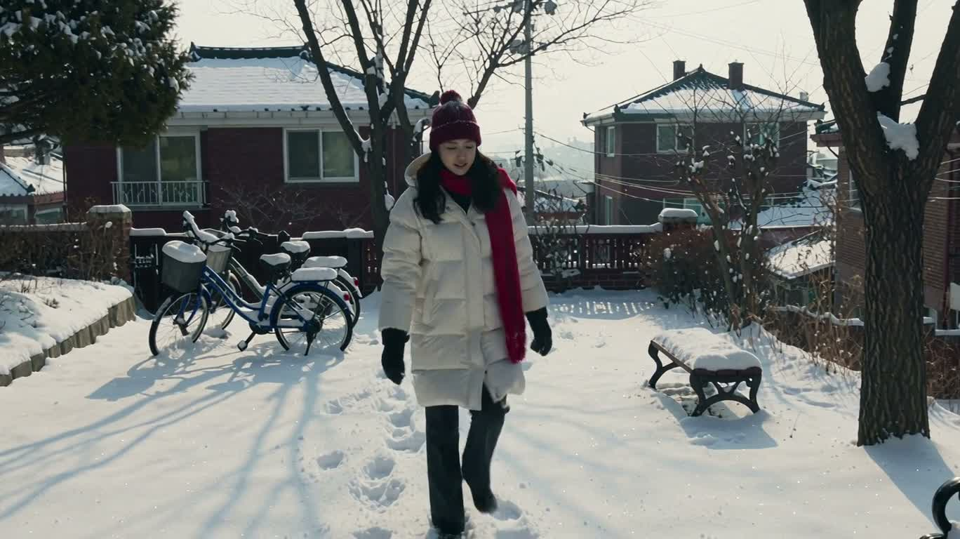 Bataille de boules de neige un jour de neige