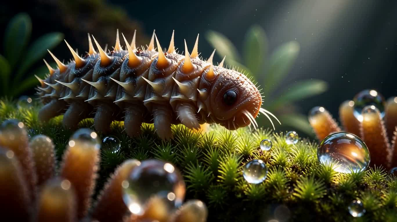 Merveille microscopique des tardigrades