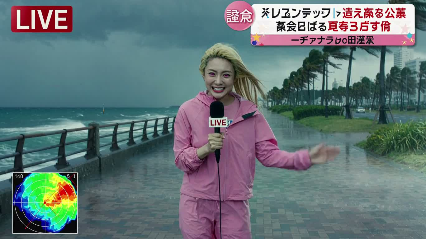 台风海岸线的失控直播