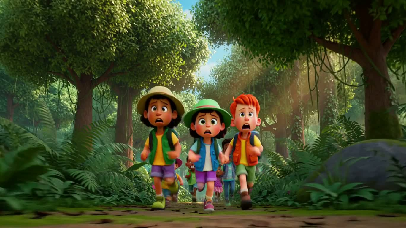Escape Through the Jungle — AI video creation