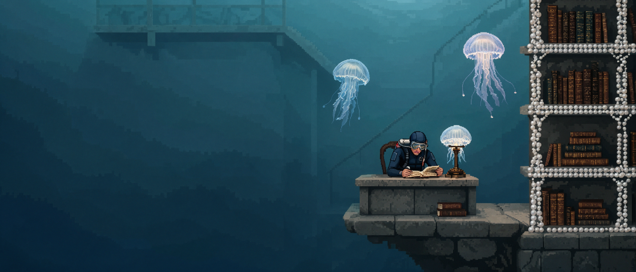 Thư viện sứa · Nghệ thuật pixel