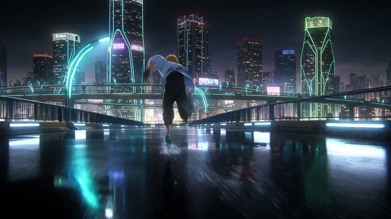 ネオン都市、実写級から爆燃アニメチェイスへ
