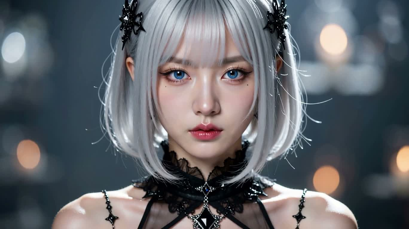 银发哥特凝视 — AI video creation