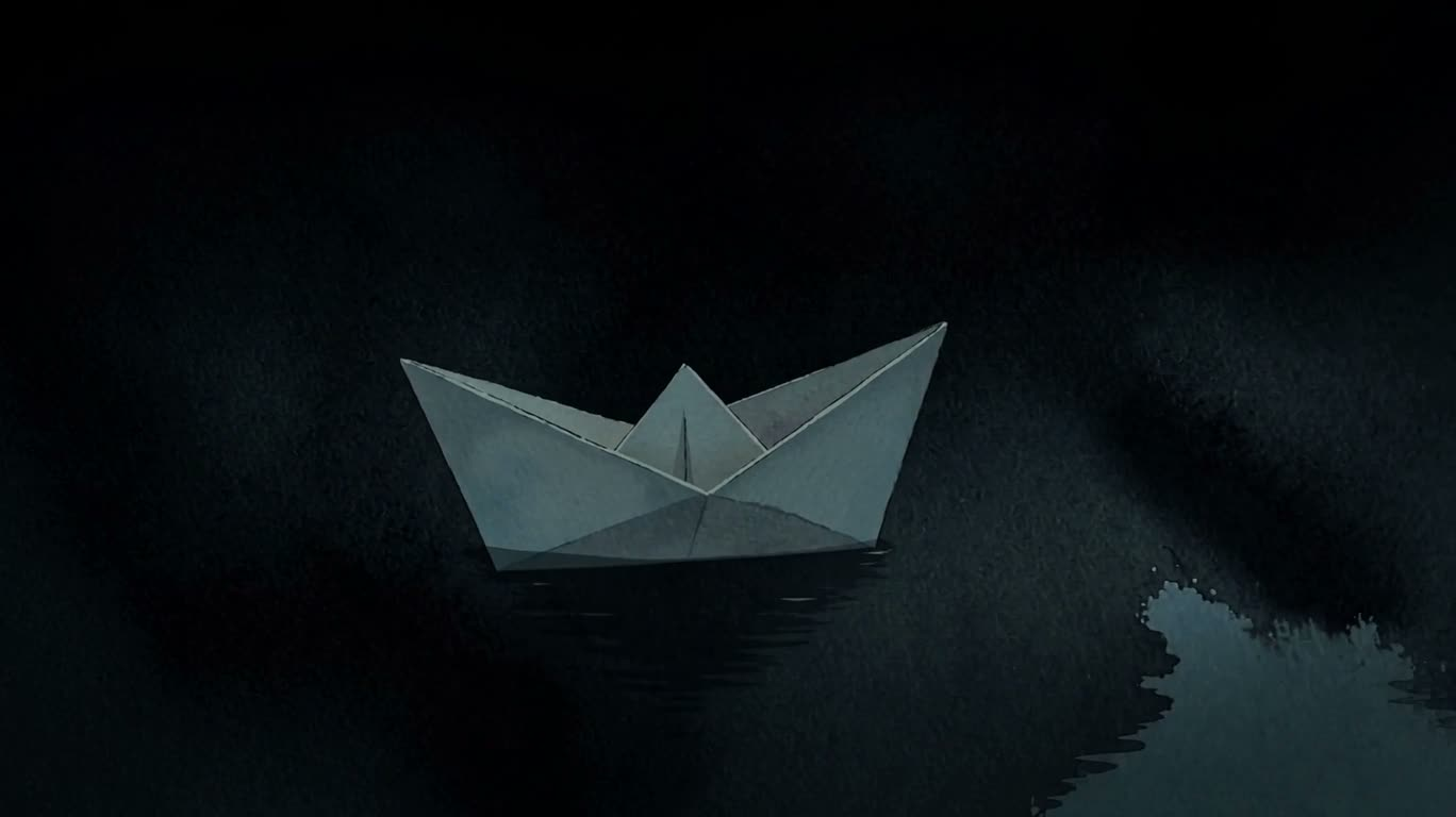 暗夜中的纸船