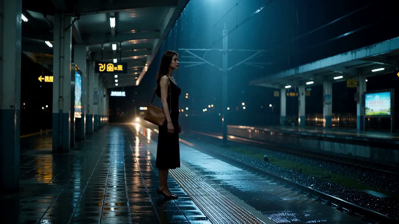 Retour par une nuit pluvieuse
