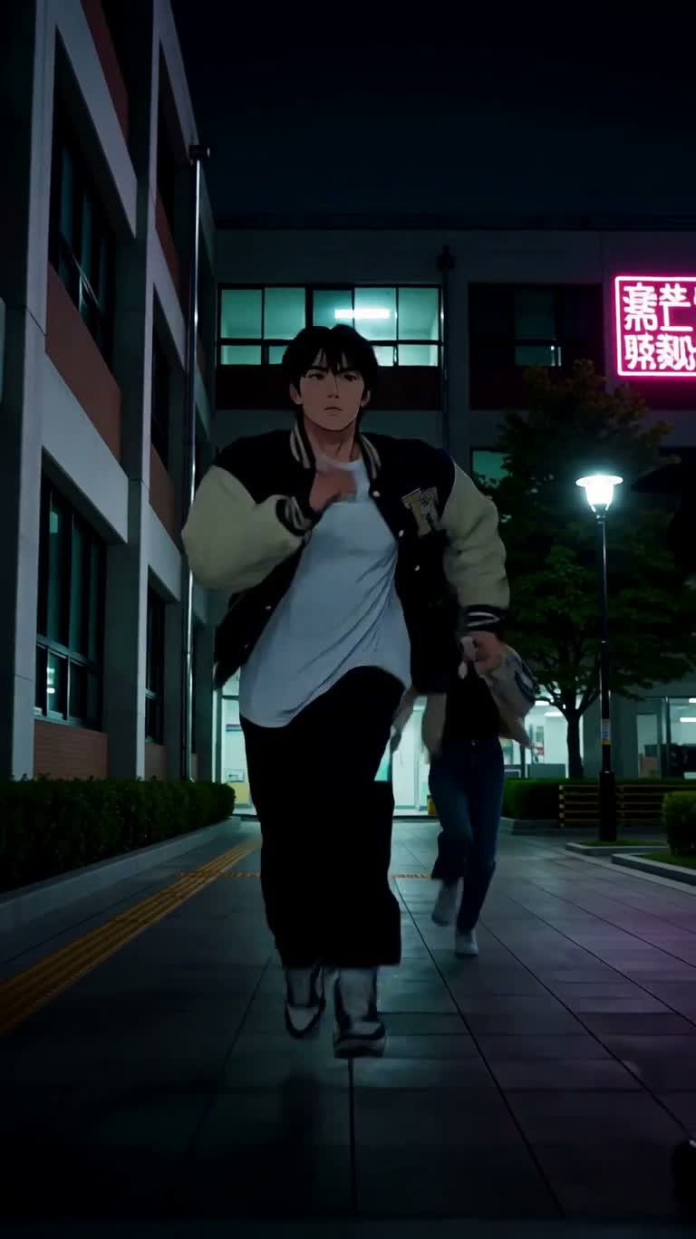 Neon Campus Night Raid