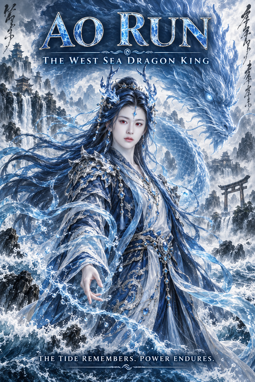 西海龙王敖润奇幻书籍封面
