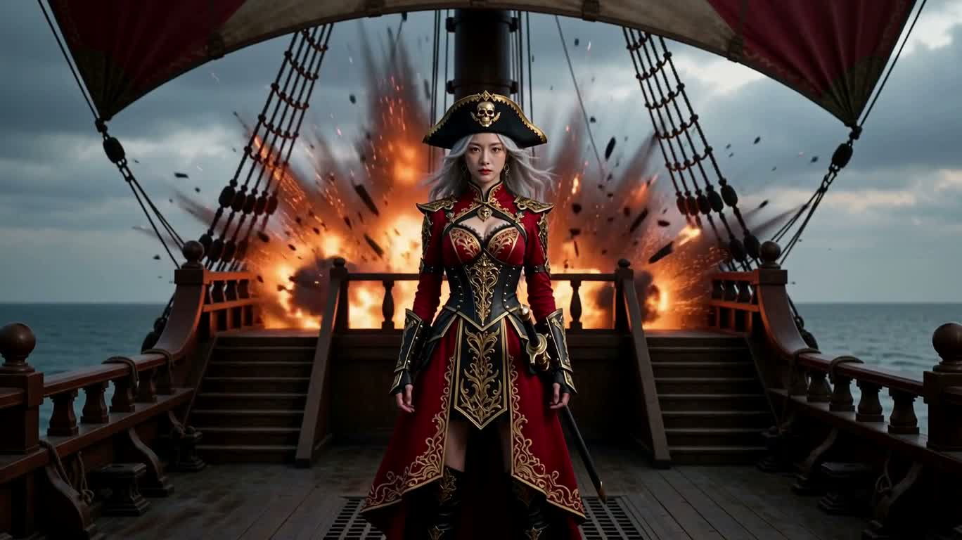 Crimson Flame Pirate Queen