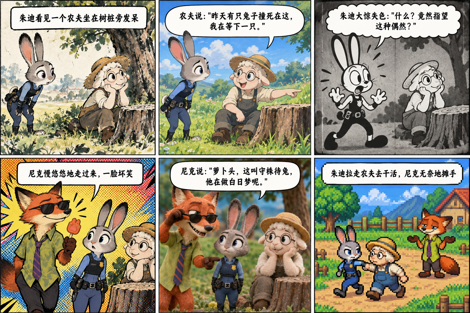 6コマ・マルチメディア動物探偵物語