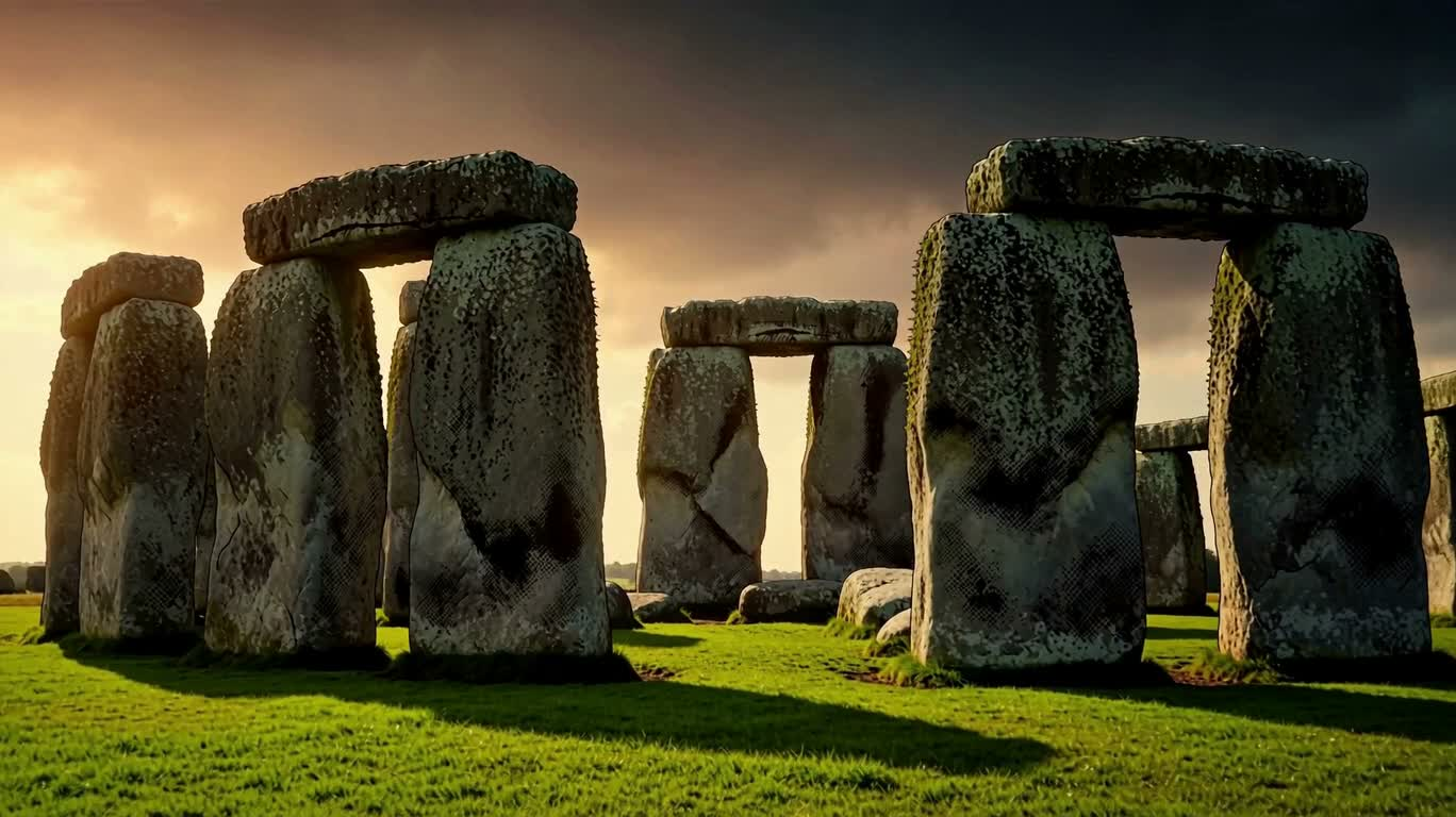 Pop Light and Shadow at Stonehenge