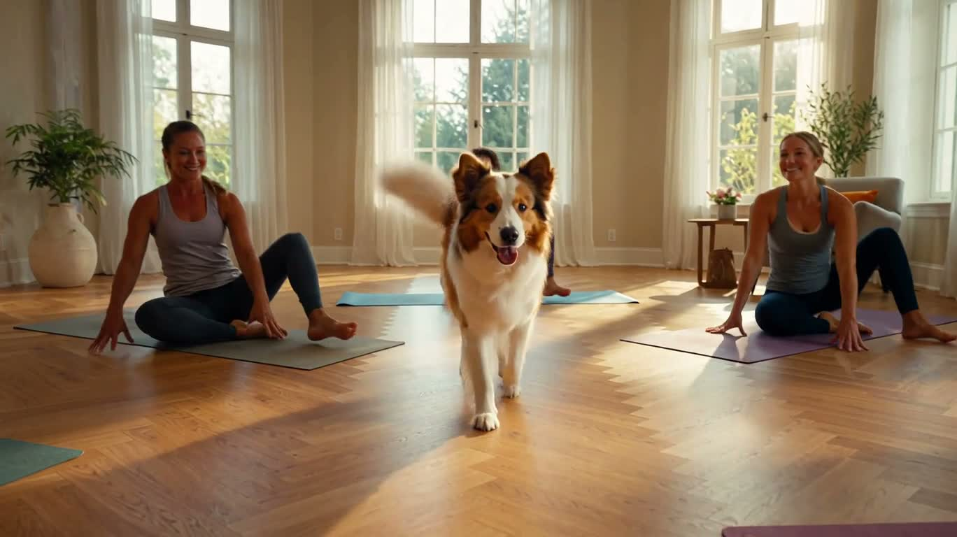 Dog Yoga and Meditation — AI video creation