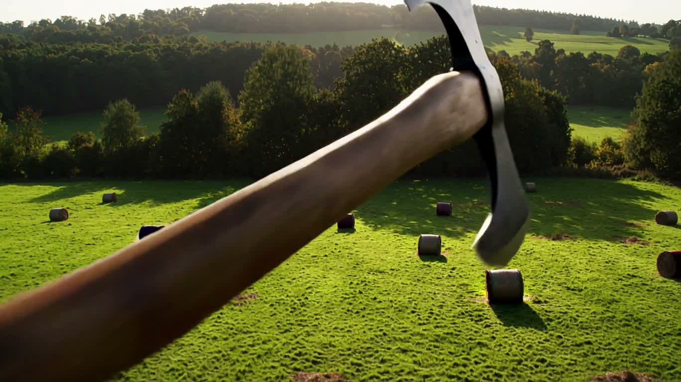 Flying Axe over the Haystack