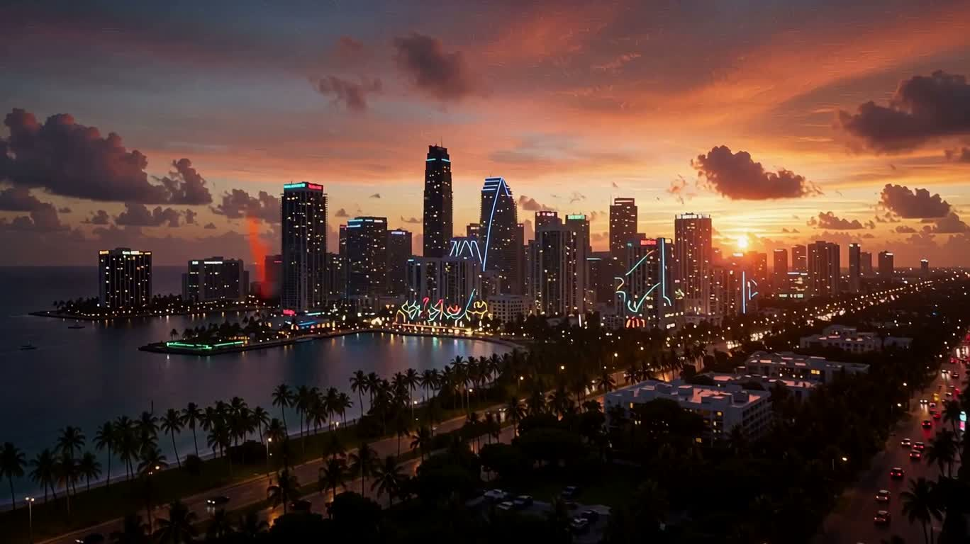 Cuộc rượt đuổi siêu xe trong thành phố neon