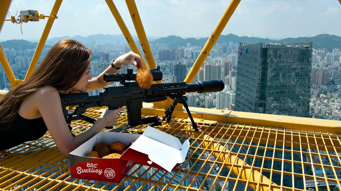 Opération sniper au pilon de poulet en haute altitude