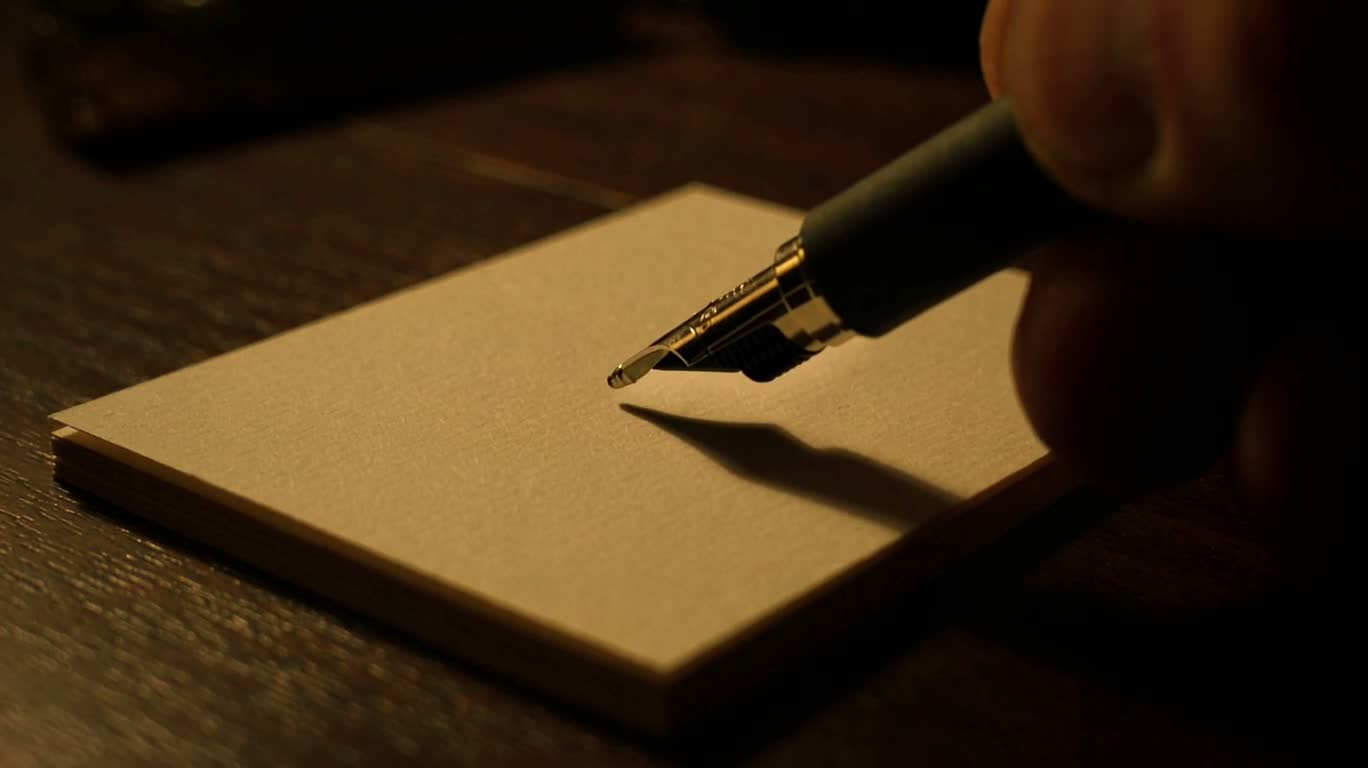 Les lignes d'encre deviennent des rubans noirs