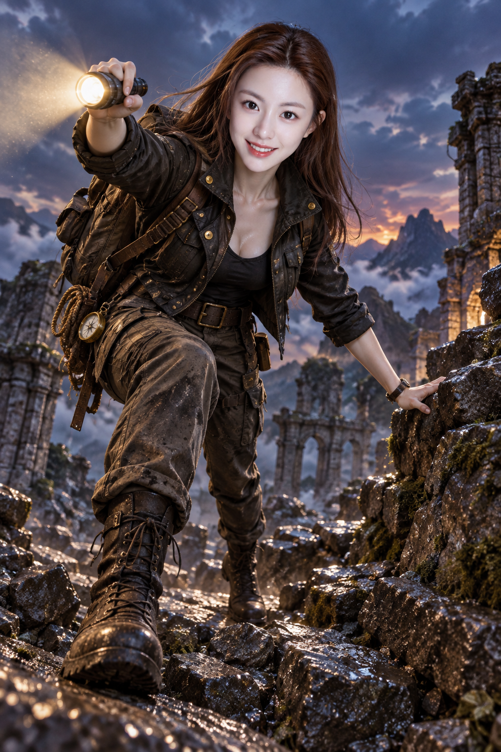 全身3D漫画写实角色场景模板 — AI image creation