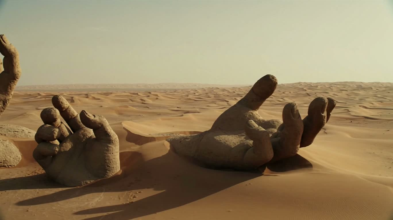 Stone Hand in the Sand Sea