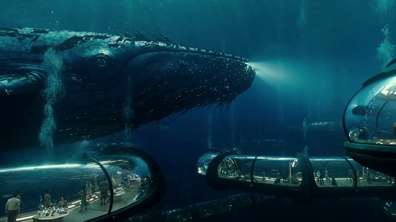 Mechanical Whale of the Future Sea City