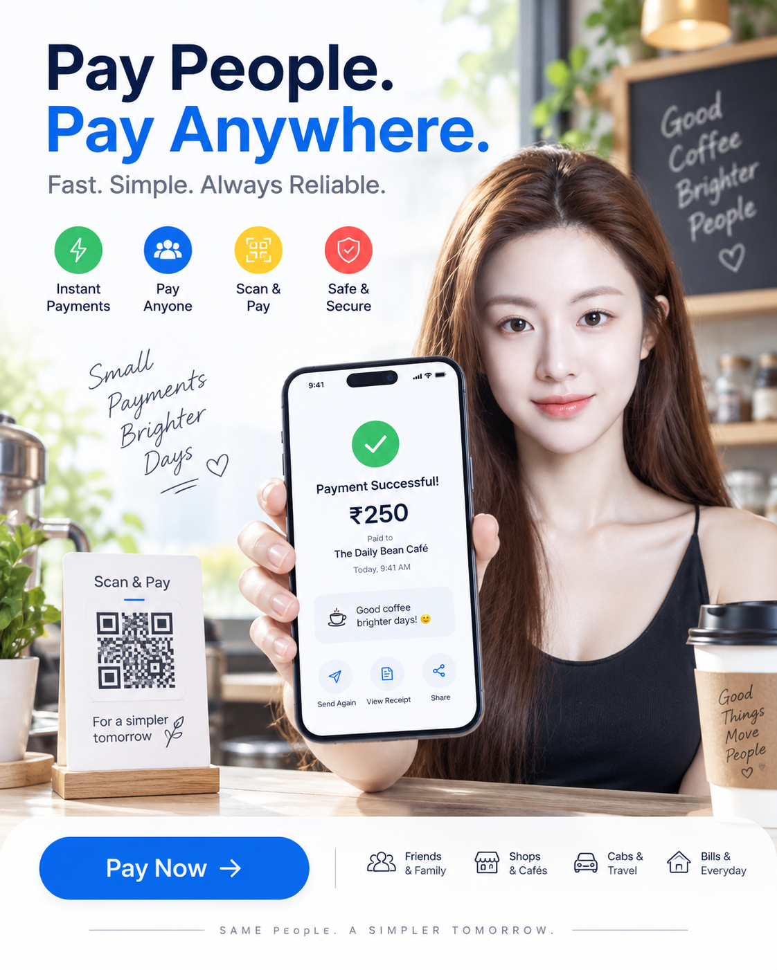 印度即时支付应用高端社媒海报设计