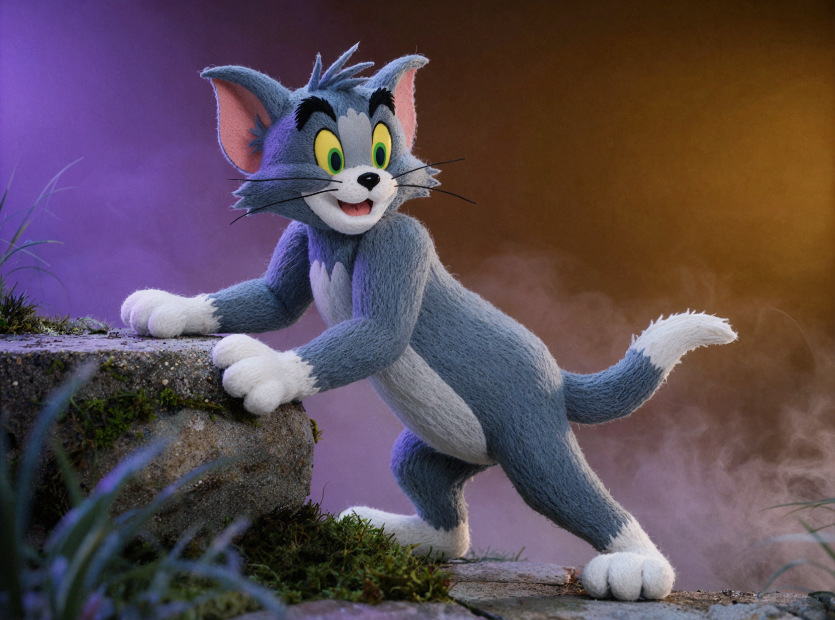 Tom Cat · Escalade acharnée · Gel bicolore — AI image creation
