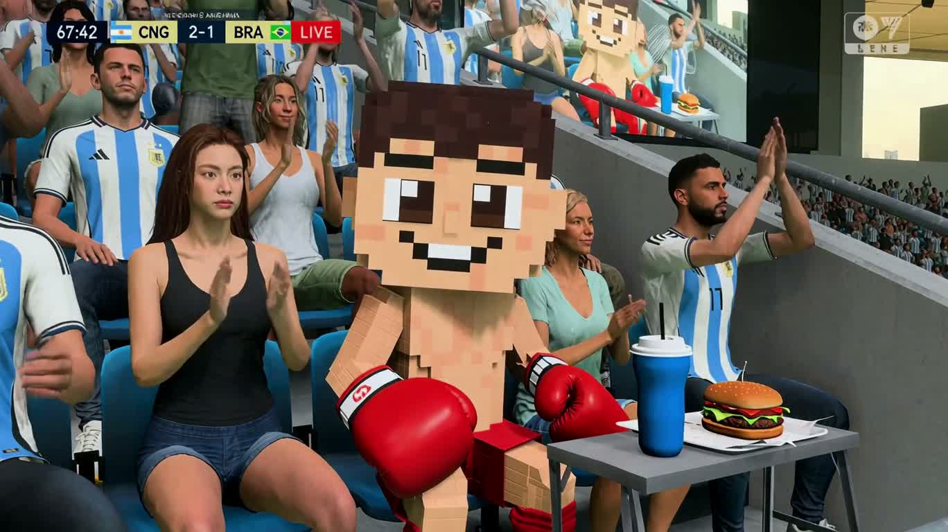 Pixel Boxing Mascot's Football Winner — AI video creation