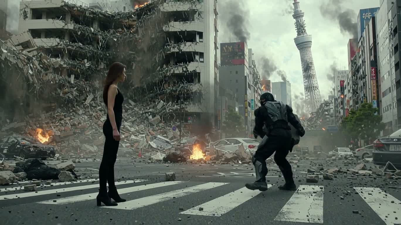 Golden Energy Counterattack in the Ruins of Tokyo