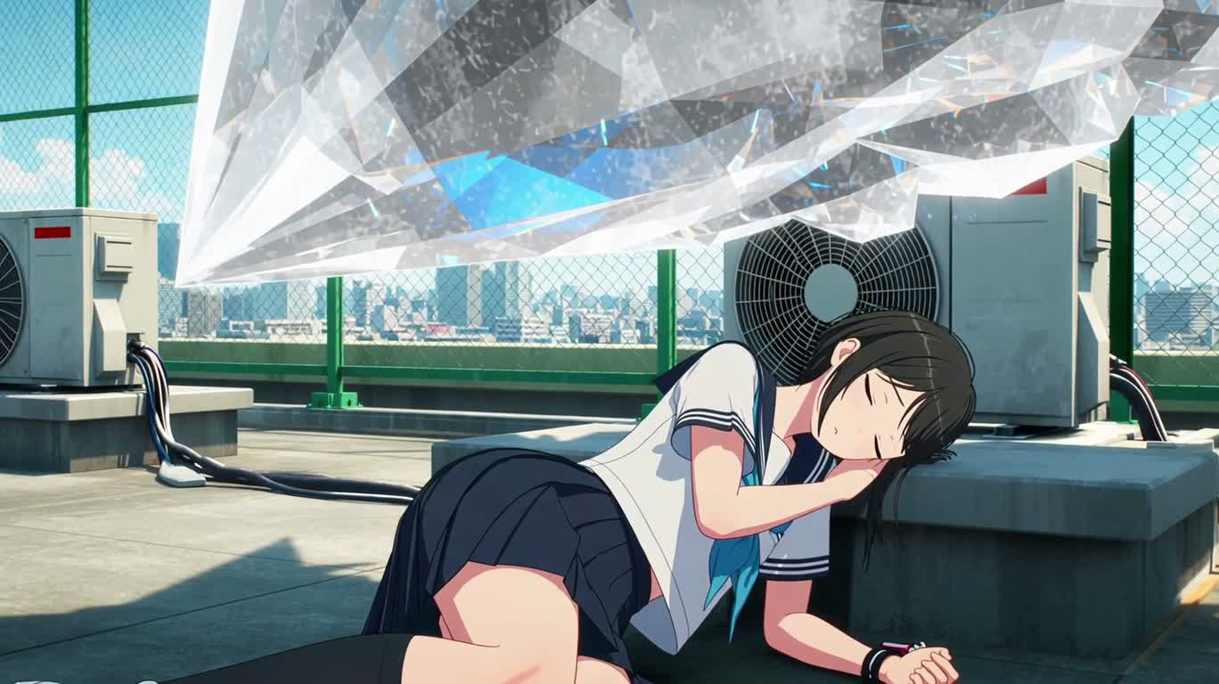 屋顶午睡的霓虹变身