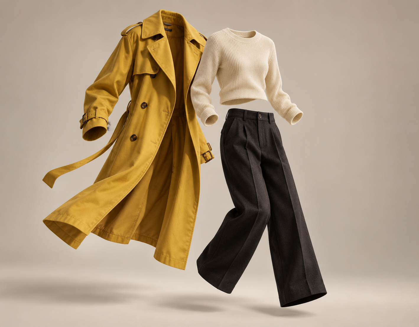 悬浮服装构成的造型错觉 — AI image creation