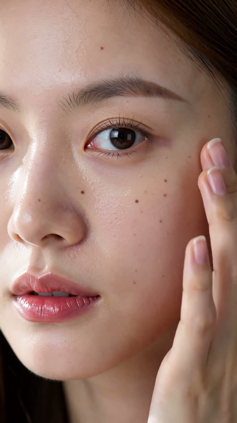 생기 넘치는 물광 피부 세럼 광고