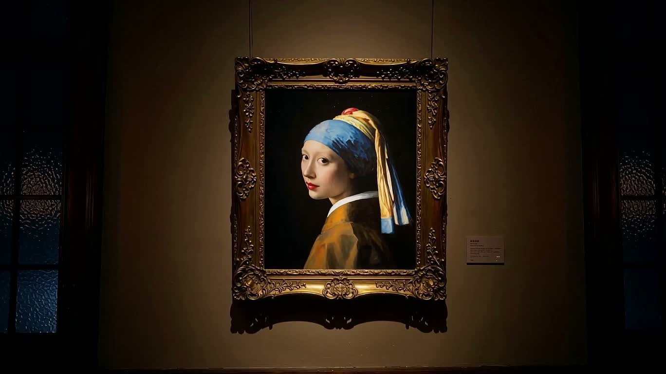 그림 속 소녀의 자정 보석 모험 — AI video creation