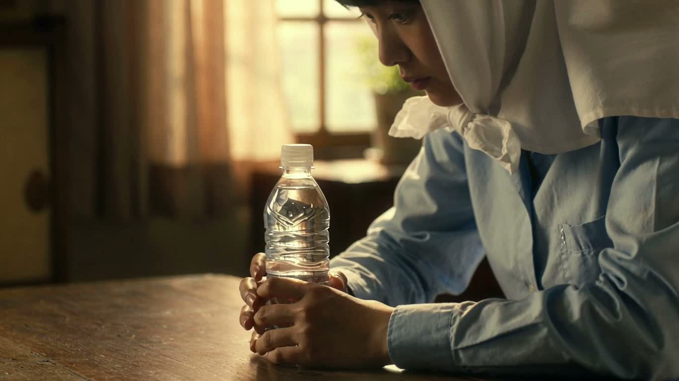 Opening a Bottle in Warm Light — AI video creation