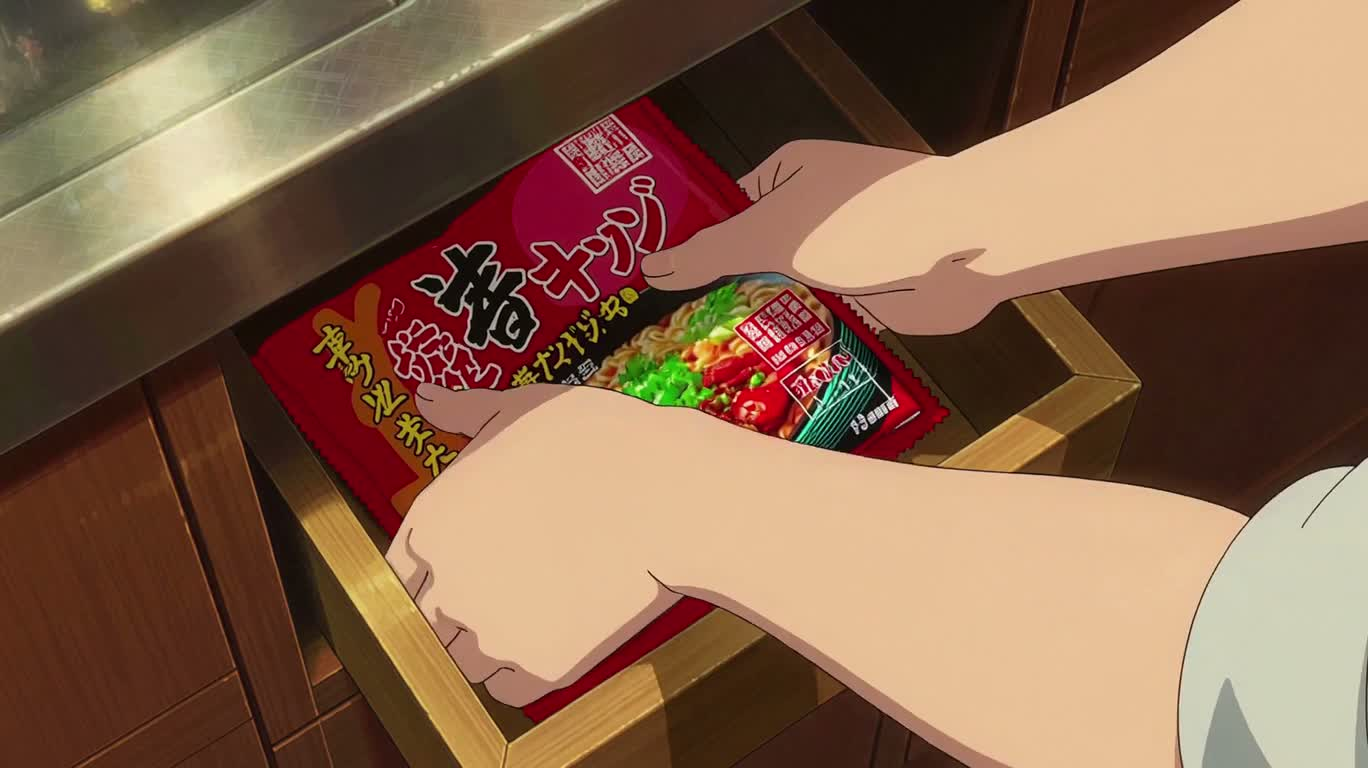 动漫风辣味芝士拉面