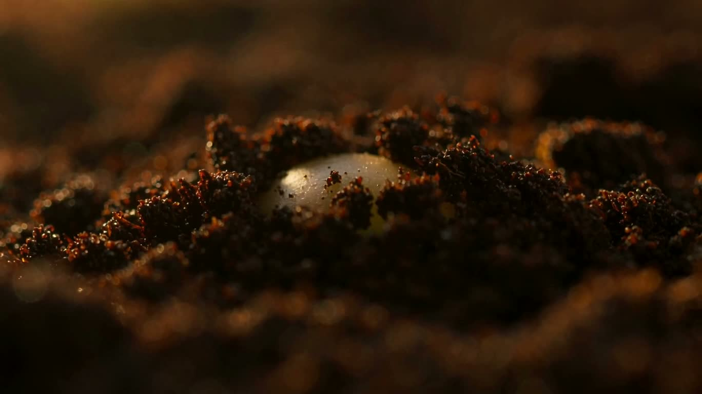 Seed Germination in the Morning Light
