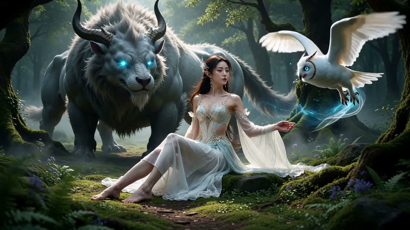 秘境精灵与白色灵 owl