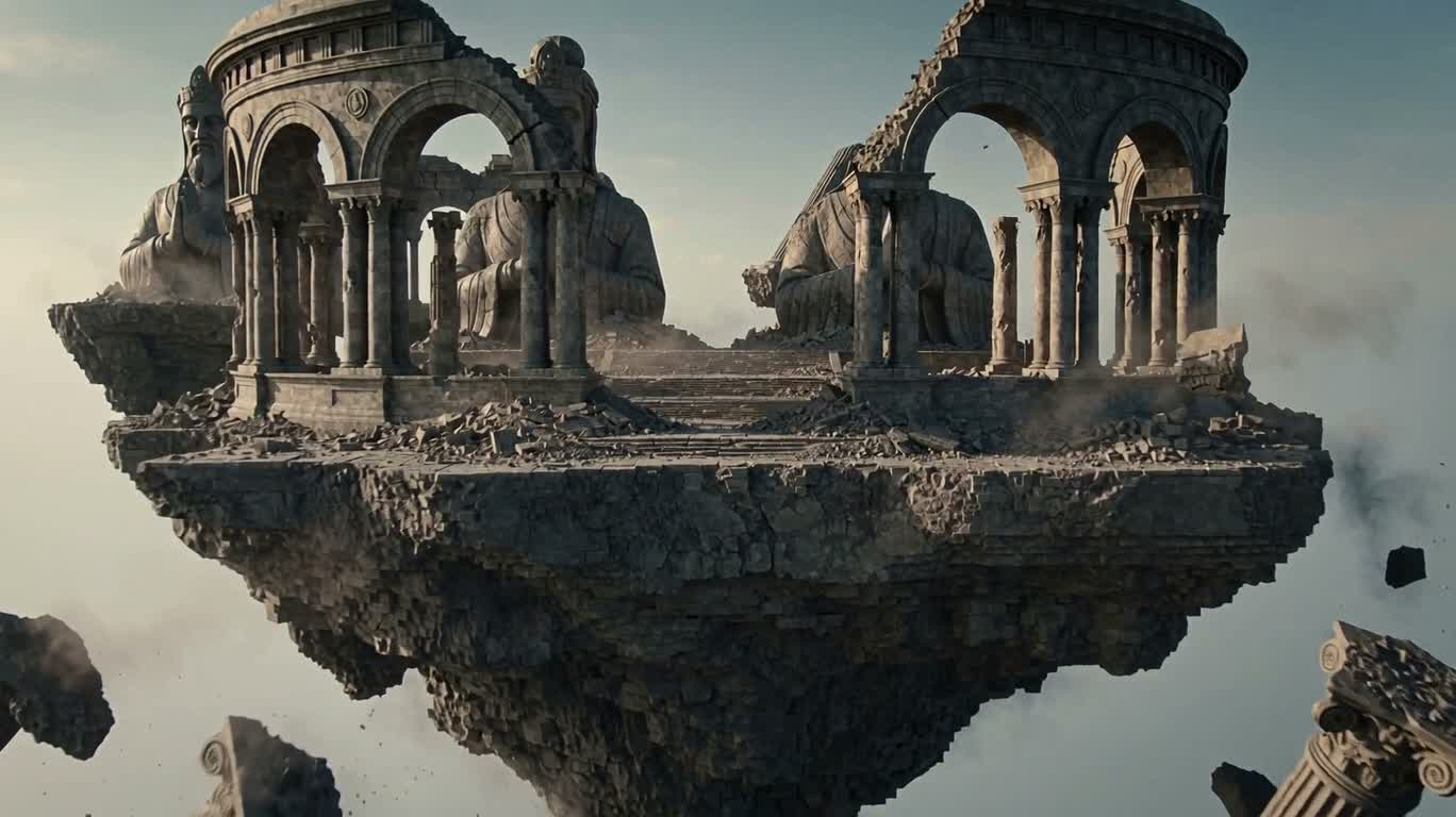 Ruines au-dessus des nuages