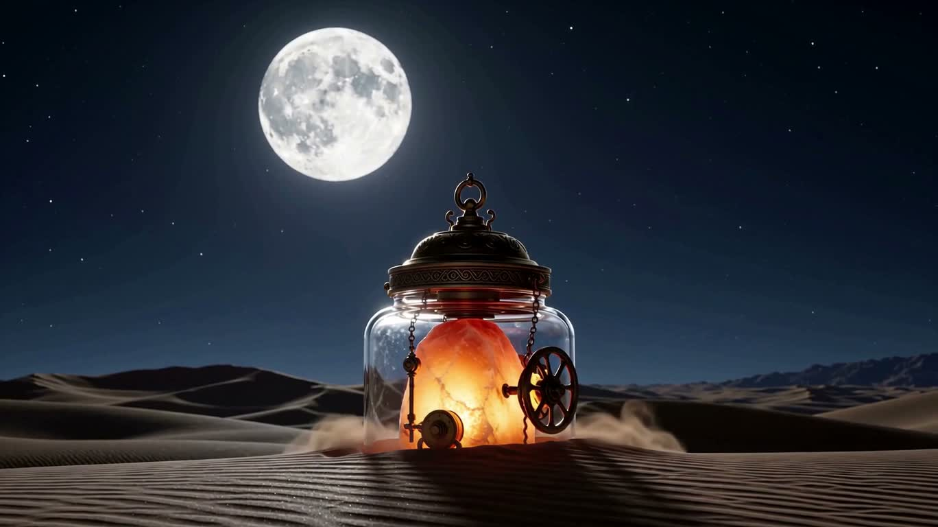 Lampe de sel gemme à vapeur au clair de lune