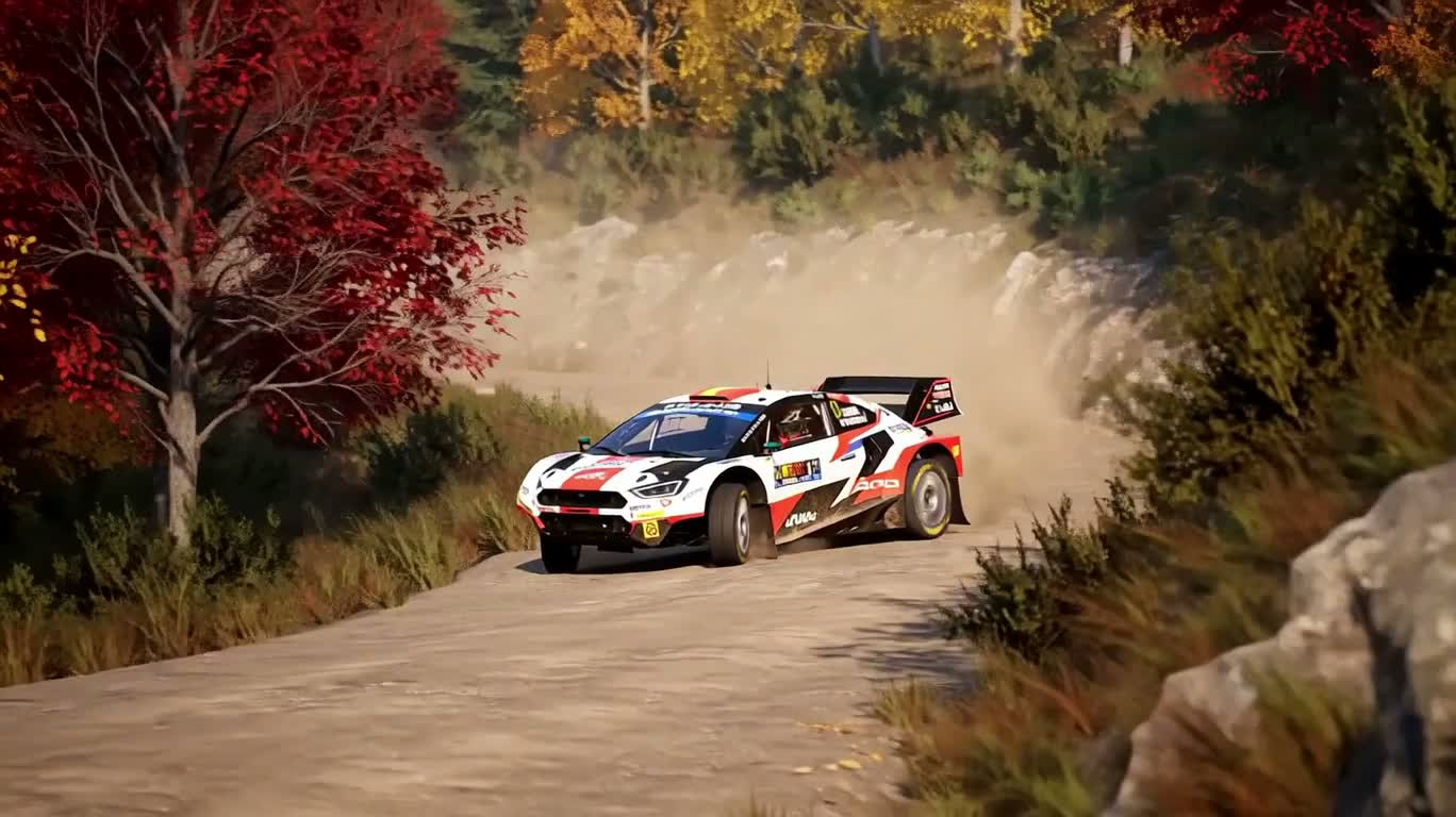 Đua xe rally hẻm núi mùa thu
