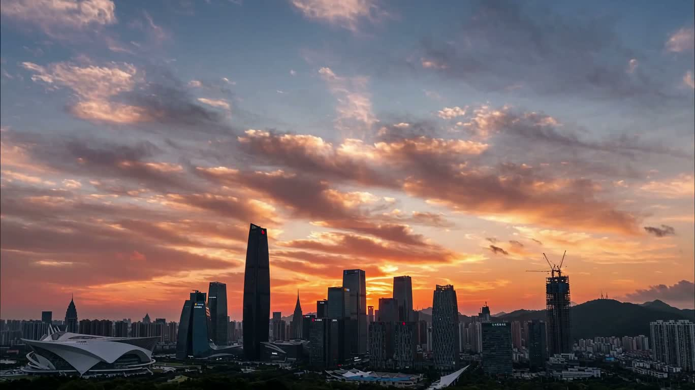 City Twilight Clouds