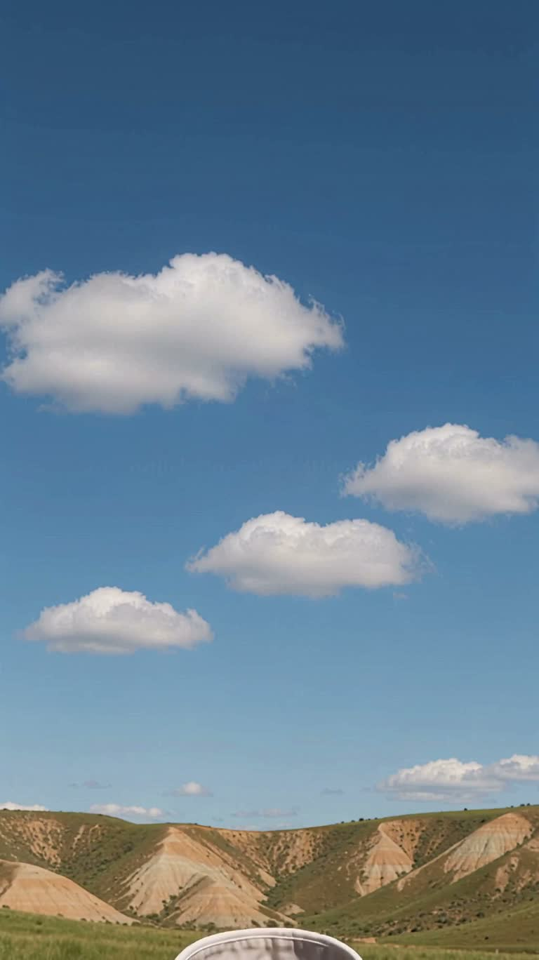 Surreal Assembled Portrait in the Wasteland Sky — AI video creation