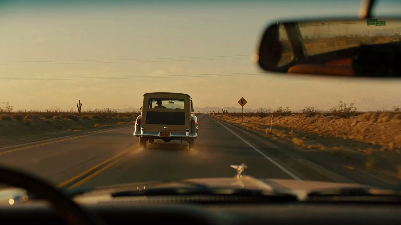 Desert Highway at Golden Hour