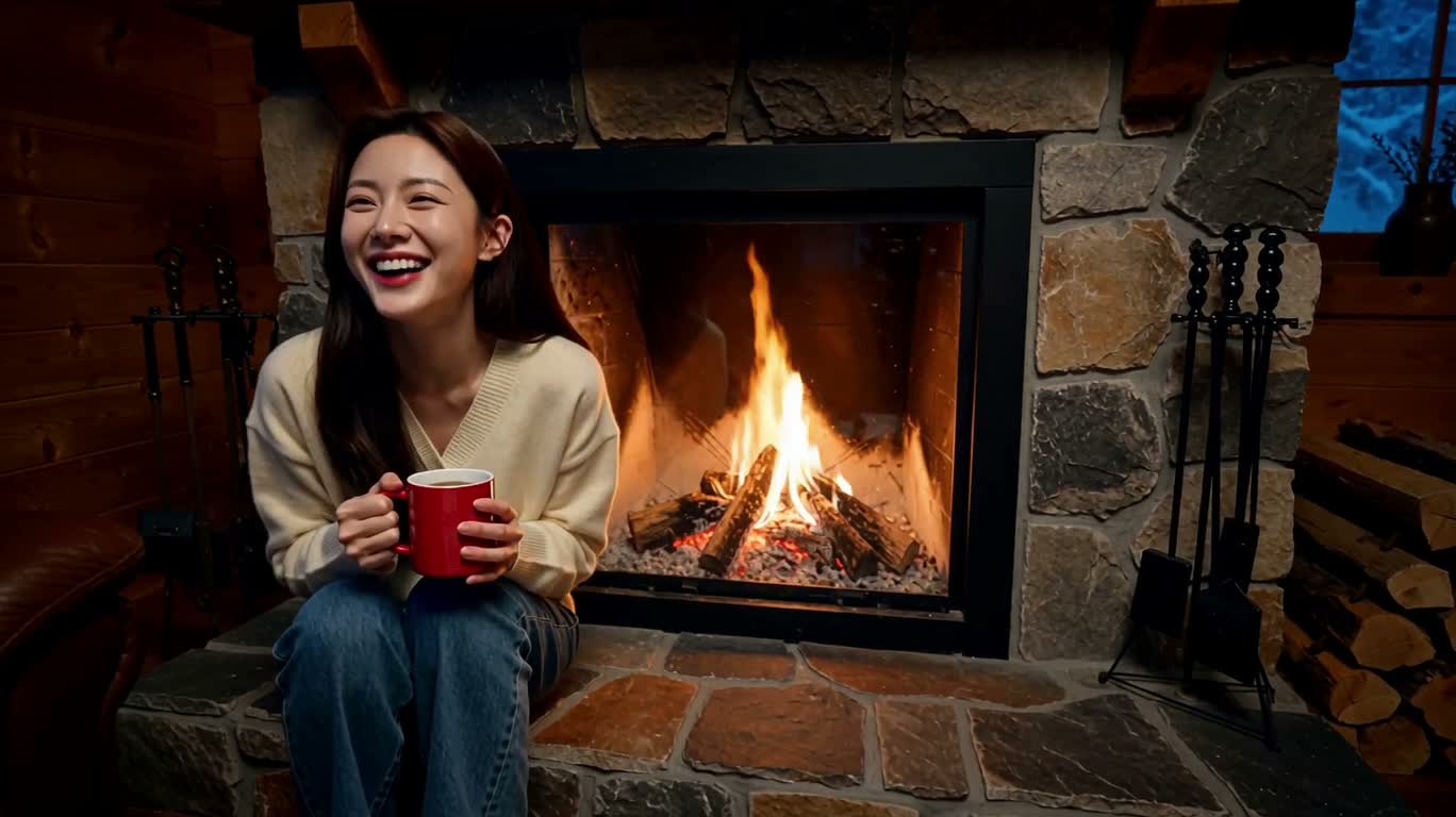 Ký ức mùa đông bên lò sưởi