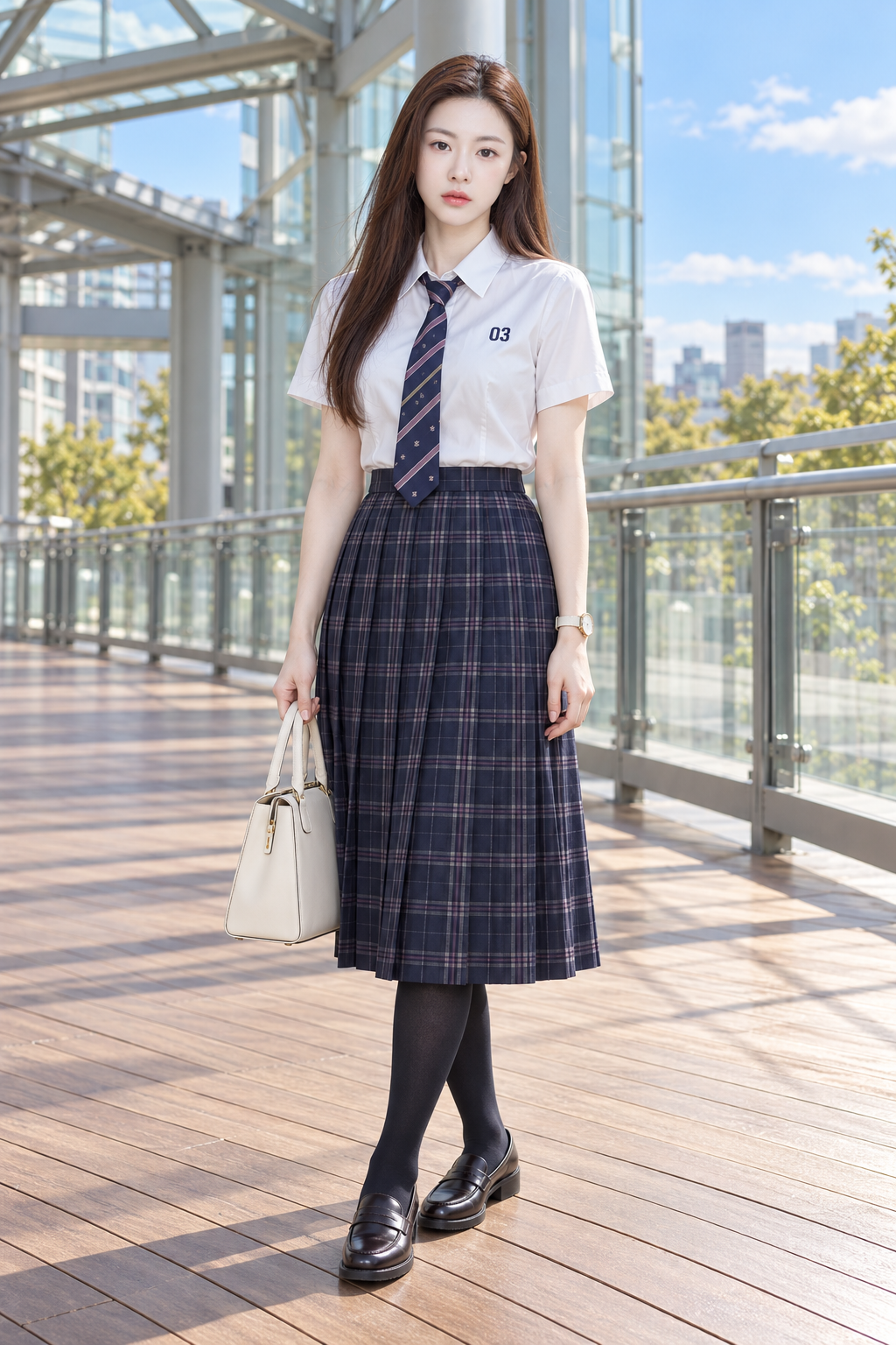 Portrait de mode japonais pré-automne adulte : 03 marque de chemise