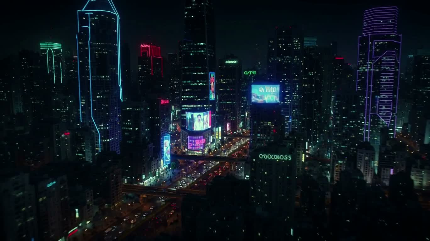 Neon Glitch City
