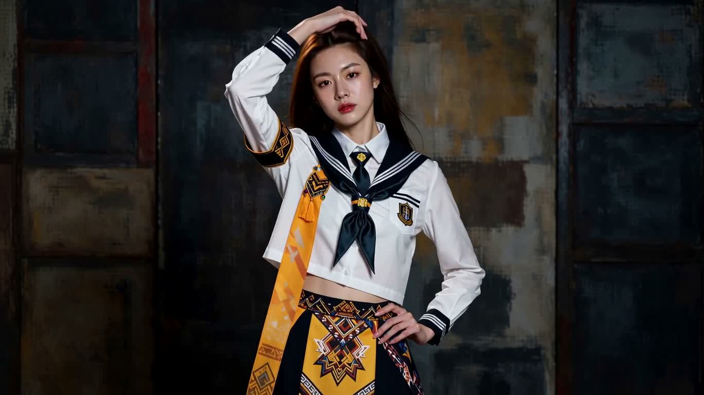 暗黑原宿风成熟女孩肖像